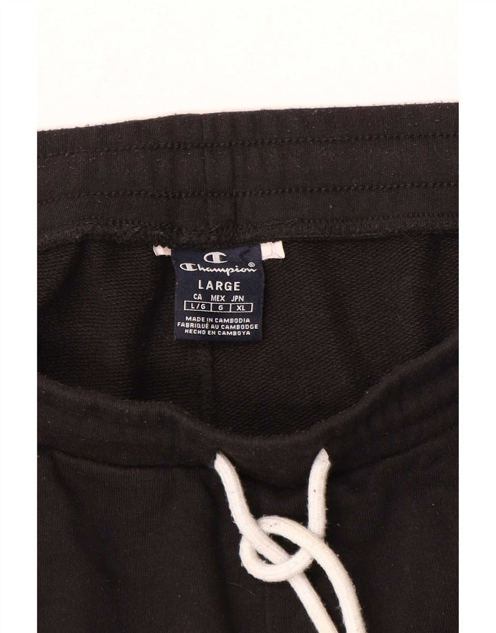 Pantaloni de trening pentru bărbați Champion Pantaloni de jogging mari negri