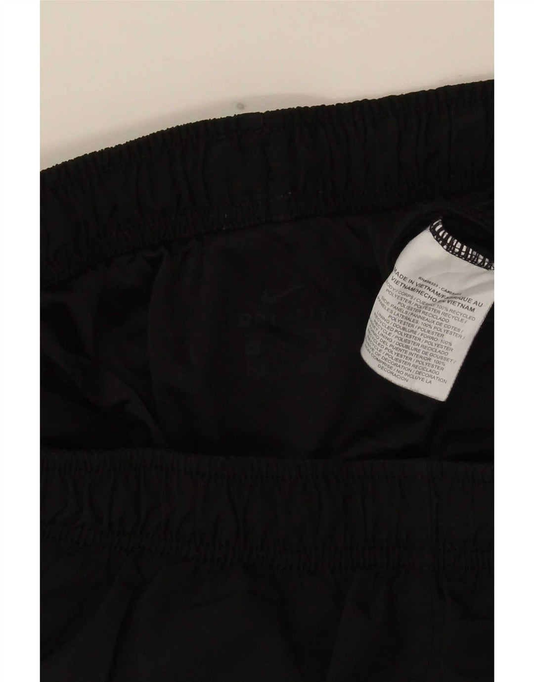 Pantaloni scurți sport Nike Dri Fit pentru femei UK 16, mari, negru, poliester