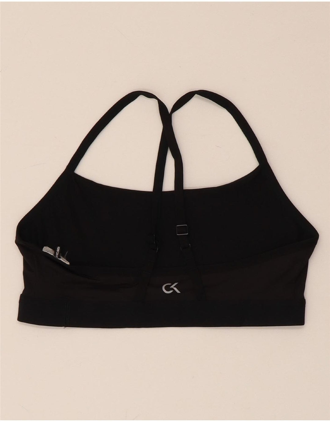 CALVIN KLEIN Sutien sport grafic pentru femei UK 8 Small Black