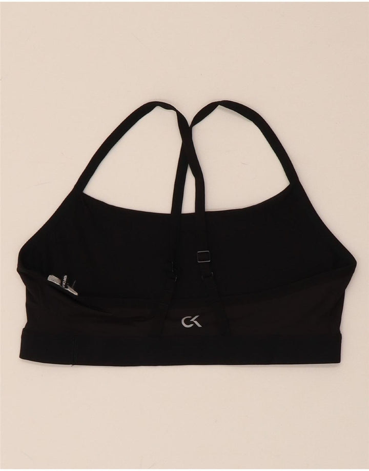CALVIN KLEIN Sutien sport grafic pentru femei UK 8 Small Black