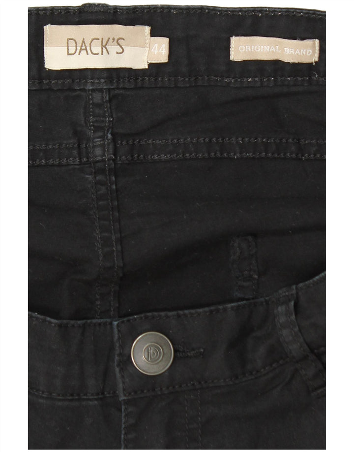 Pantaloni scurți din denim DACK'S pentru femei, cu ajustare normală, IT 44 Medium W28 Bumbac negru