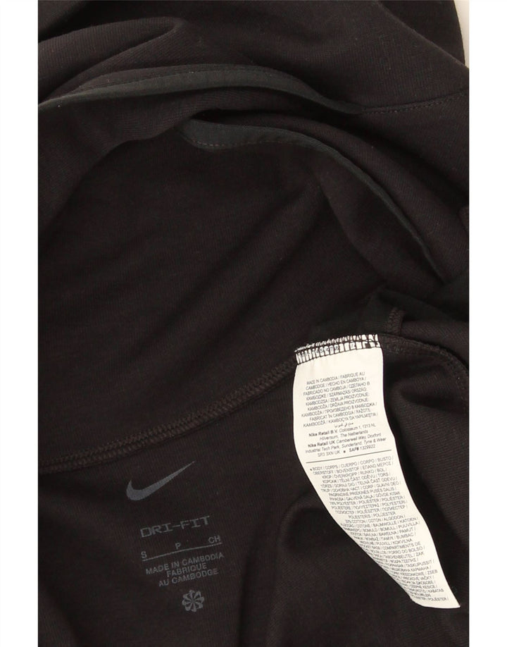 Nike Dri Fit Top cu mânecă lungă pentru bărbați, poliester negru mic