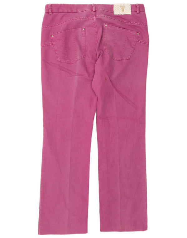 Blugi drepti pentru femei Trussardi W30 L30 bumbac roz