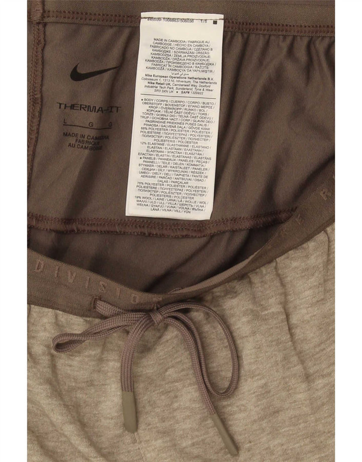 Pantaloni de trening Nike Therma-Fit pentru bărbați, mari, gri, poliester cu pături