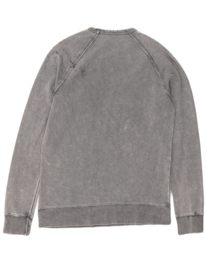 CHEAP MONDAY Mens Sweatshirt Jumper Small Grey Cotton