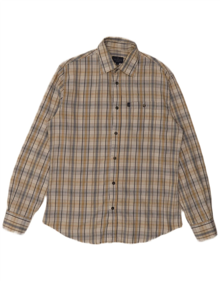 Trussardi Jeans Cămașă Bărbați Mare Bej Check