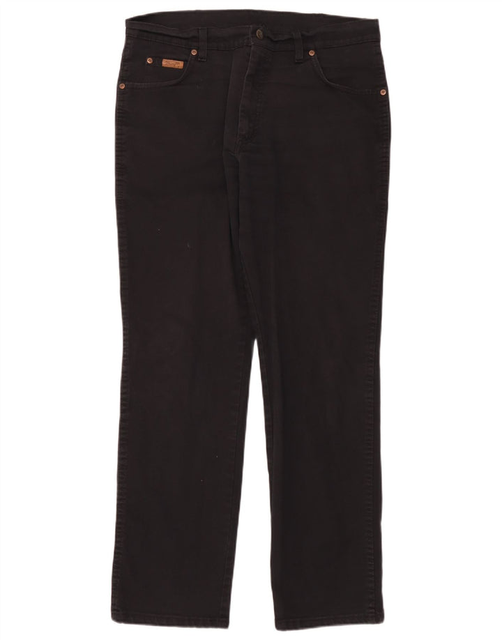 Blugi drepte pentru bărbați Wrangler Texas W36 L32 bumbac negru