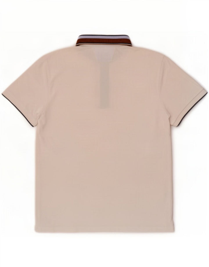 Tricou polo pentru bărbați, alb mediu
