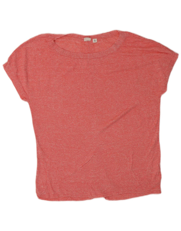 Tricou grafic supradimensionat pentru femei Gap Top UK 10 Small Pink Flecked