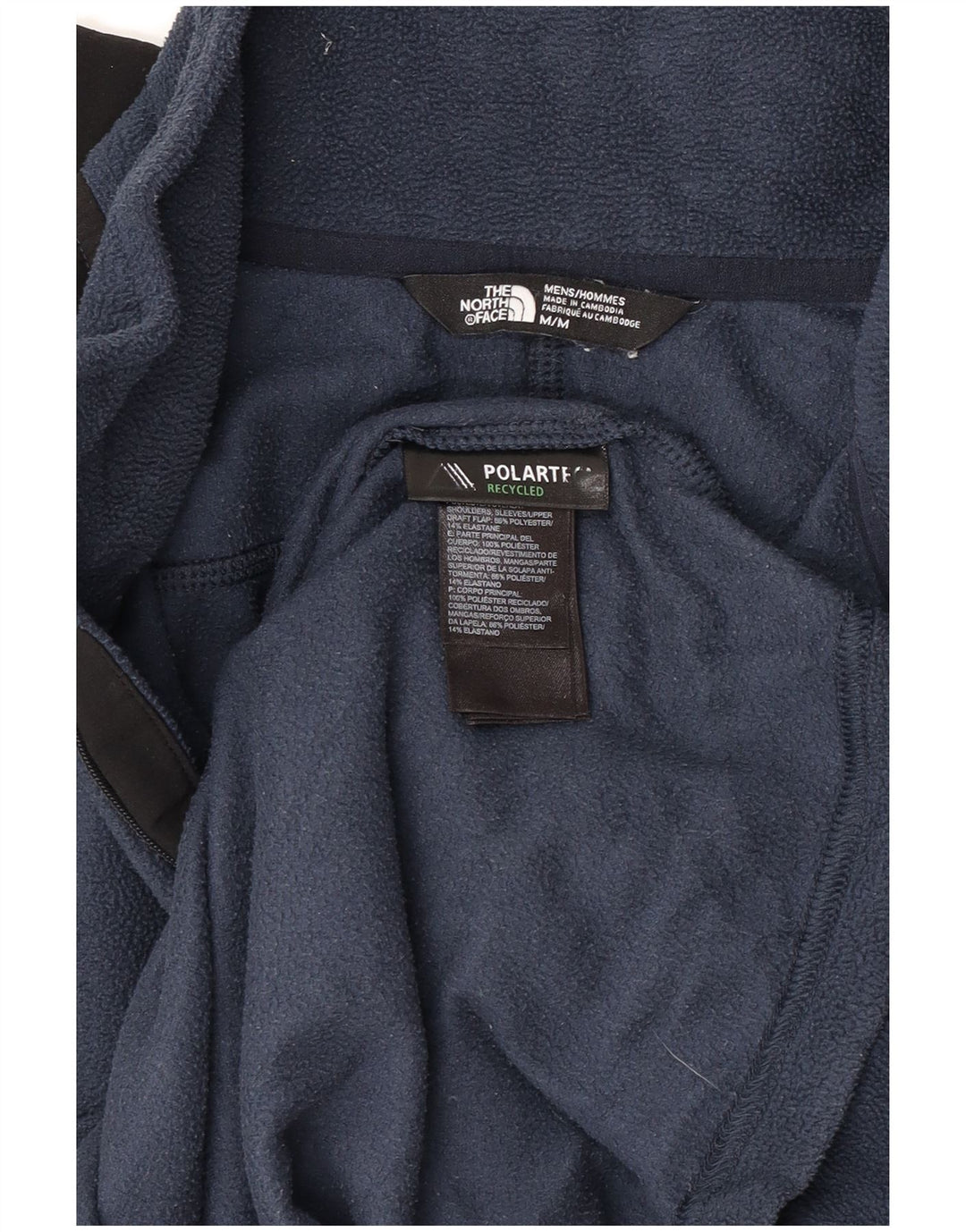 Pulover Polartec Fleece pentru bărbați The North Face, poliester mediu albastru bleumarin