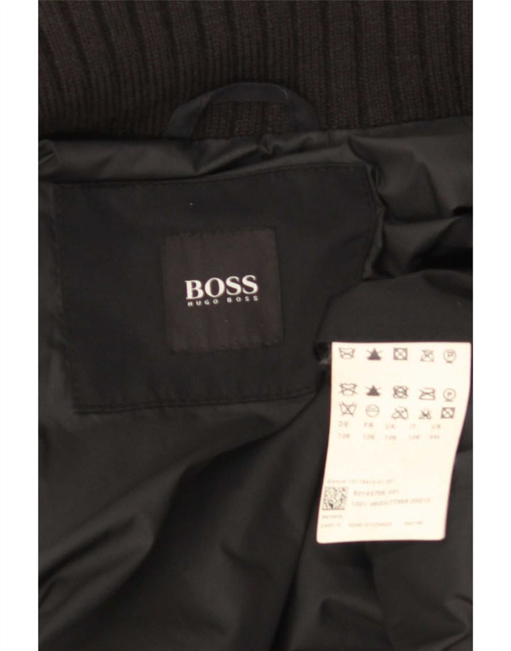 Palton pentru bărbați Hugo Boss UK 42 XL poliester negru
