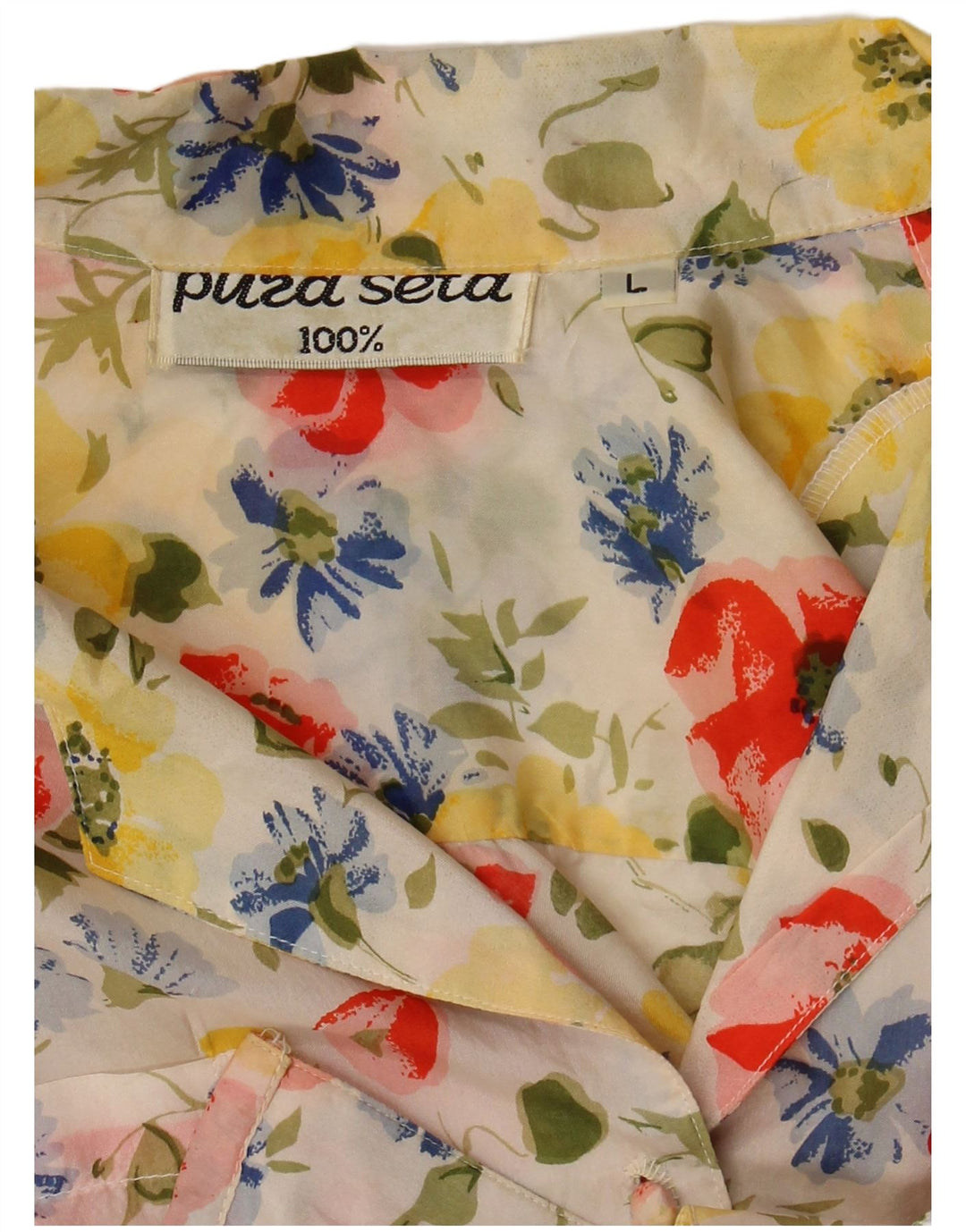 Cămașă vintage pentru bărbați cu mânecă scurtă, mare, multicoloră, florală