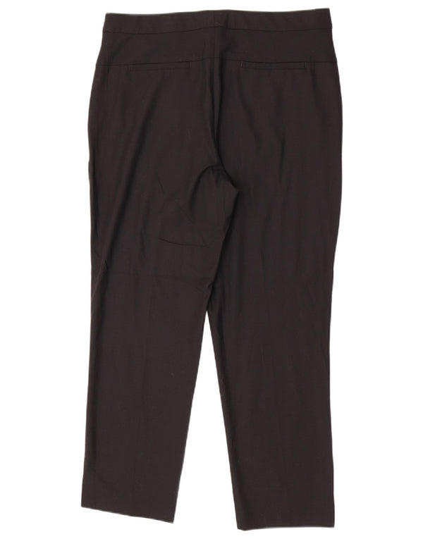 Pantaloni de costum drepți pentru femei Marks & Spencer UK 12 Medium L32 L26 Negru
