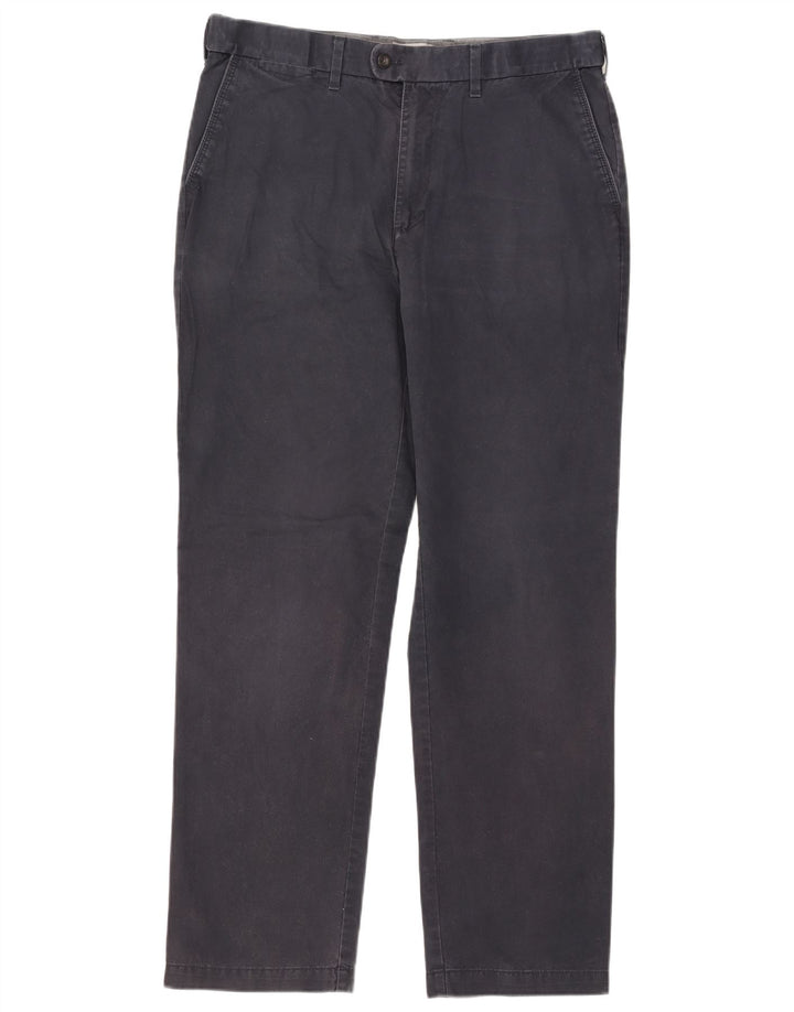 Marks & Spencer Pantaloni de costum pentru bărbați, drepti, cu croiala normală, L36 L33, bleumarin