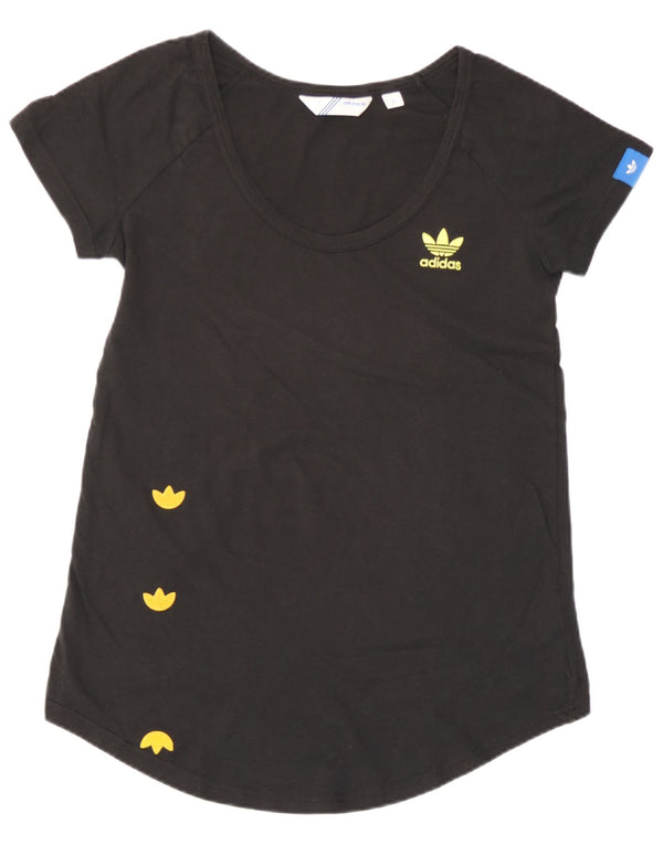 Tricou grafic Adidas pentru femei Top EU 38 Medium Black Bumbac
