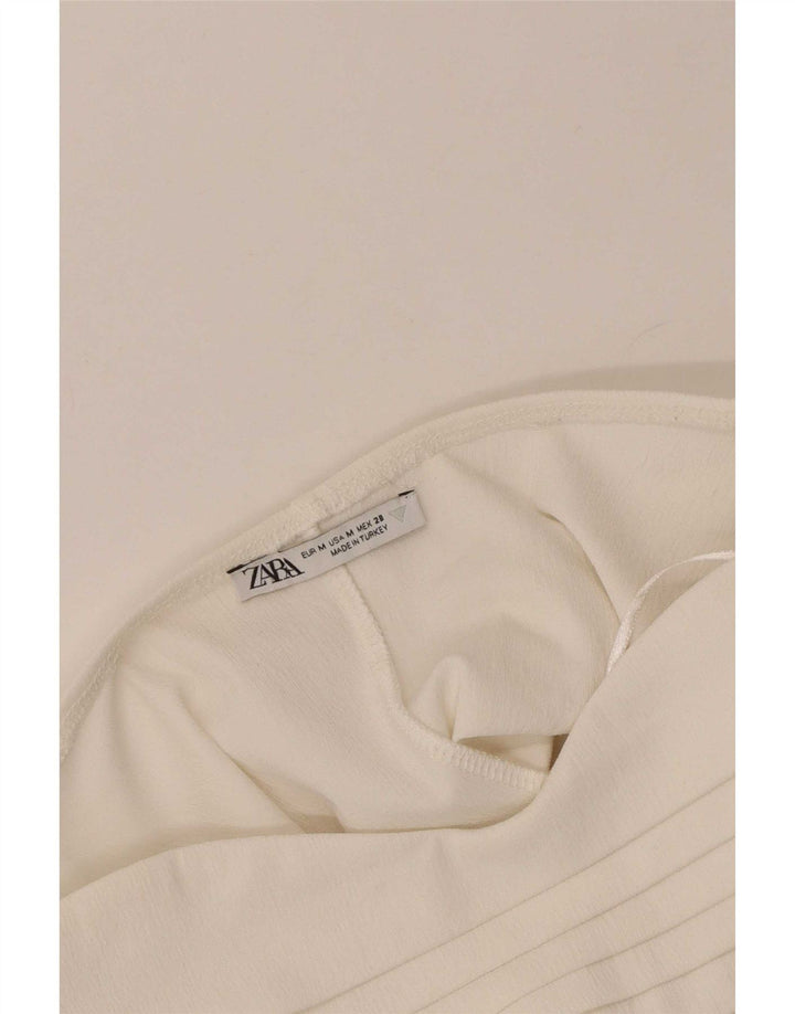 Rochie fără bretele pentru femei Zara UK 12 Medium White