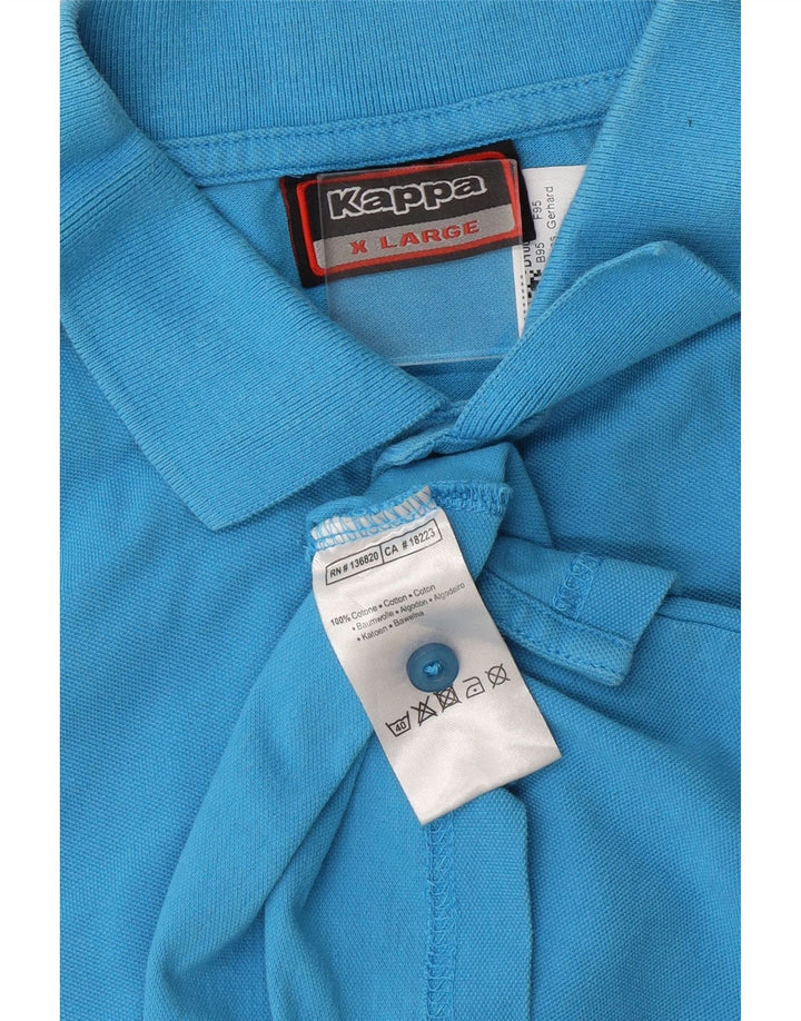 KAPPA Mens Polo Shirt XL Blue Cotton Vintage Kappa and Second-Hand Kappa from Messina Hembry 