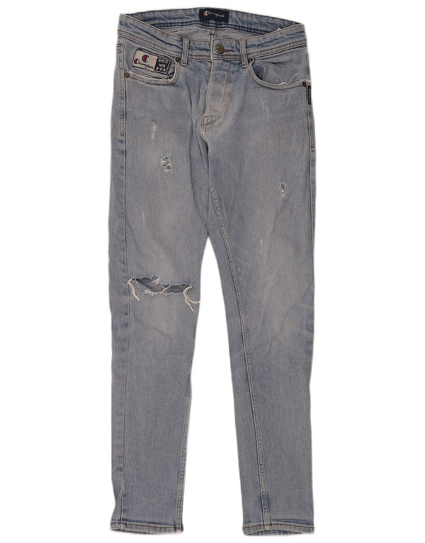 Jeans skinny învechiți pentru bărbați Champion W30 L30 albastru