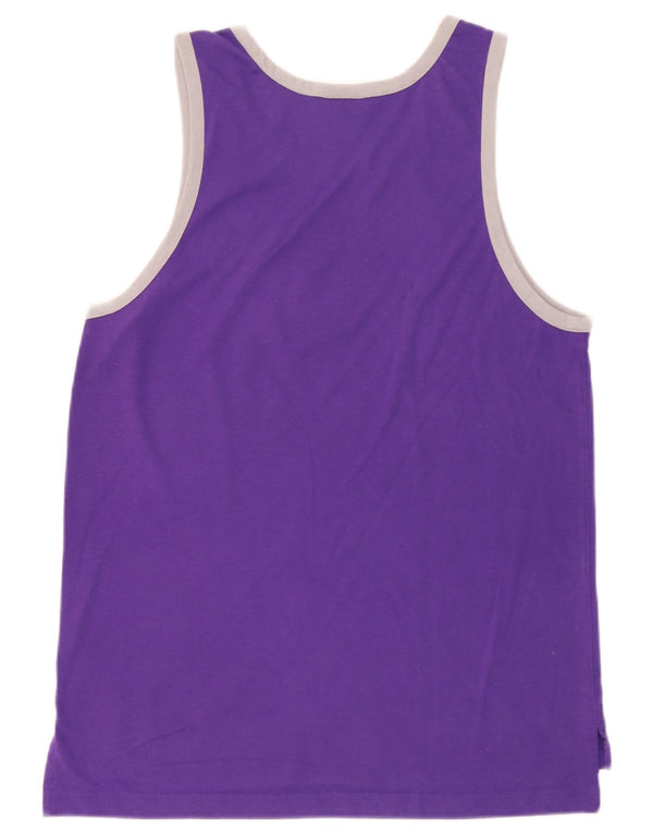 Vesta grafică pentru bărbați Adidas Los Angeles Lakers, poliester violet mediu