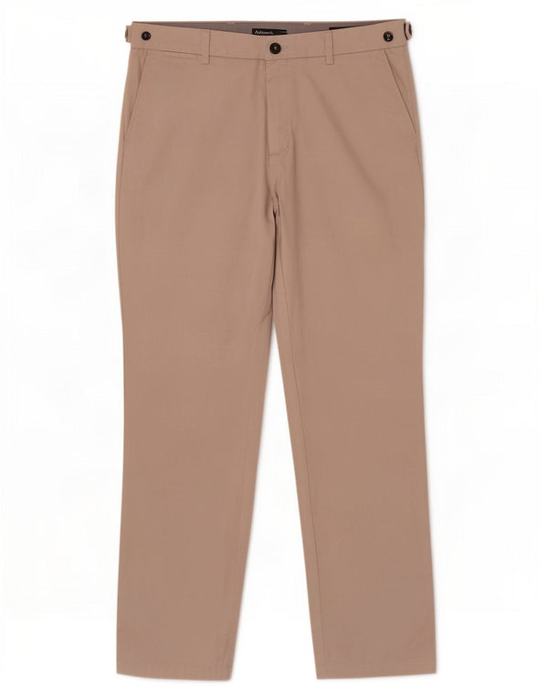 Marks & Spencer Mens Autograph Straight Chino Trousers W34 L31 Grey Cotton