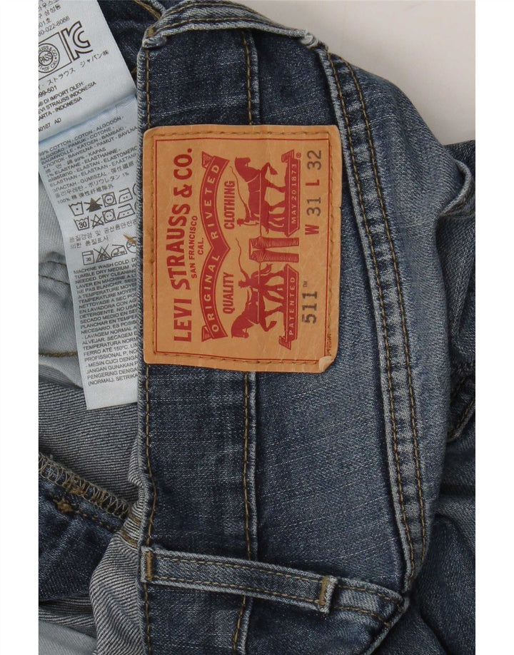 Blugi pentru bărbați Levi's 511 Slim W31 L27 Bumbac bleumarin