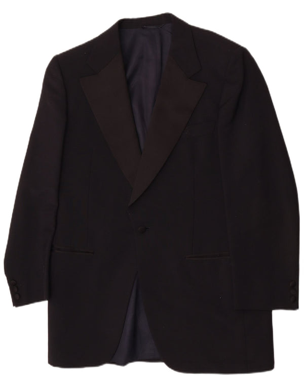 Jachetă blazer pentru bărbați Ermenegildo Zegna 1 buton UK 38 Medium Black Classic