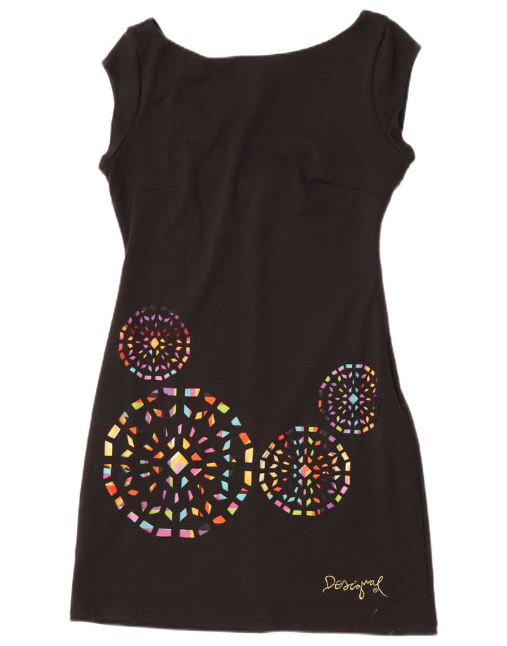 Rochie Desigual pentru femei, cu grafică, 14 UK 14, mare, neagră, geometrică