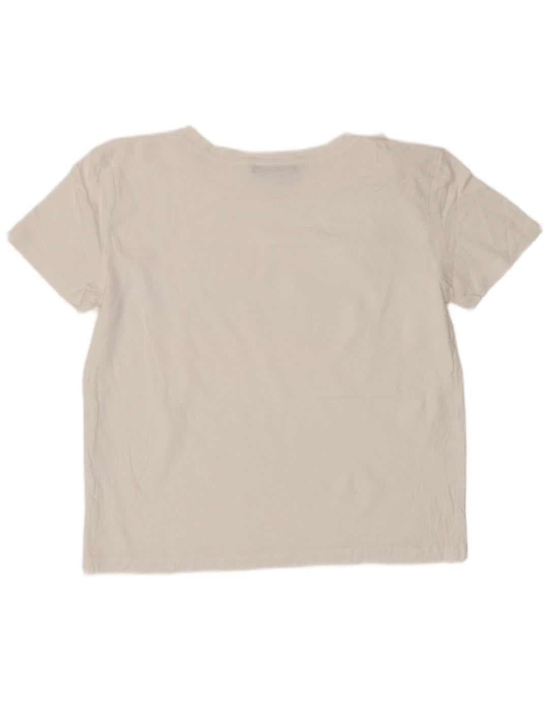Tricou Crop pentru femei Zara UK 10 Small White