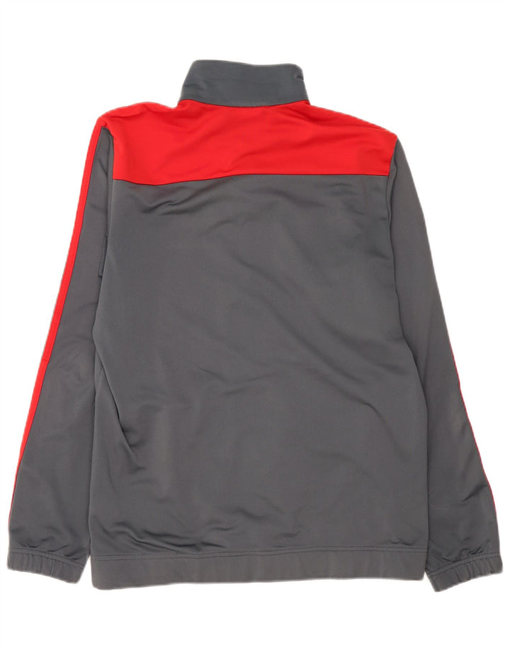 Jachetă de trening pentru bărbați ADIDAS, gri mediu, poliester color bloc