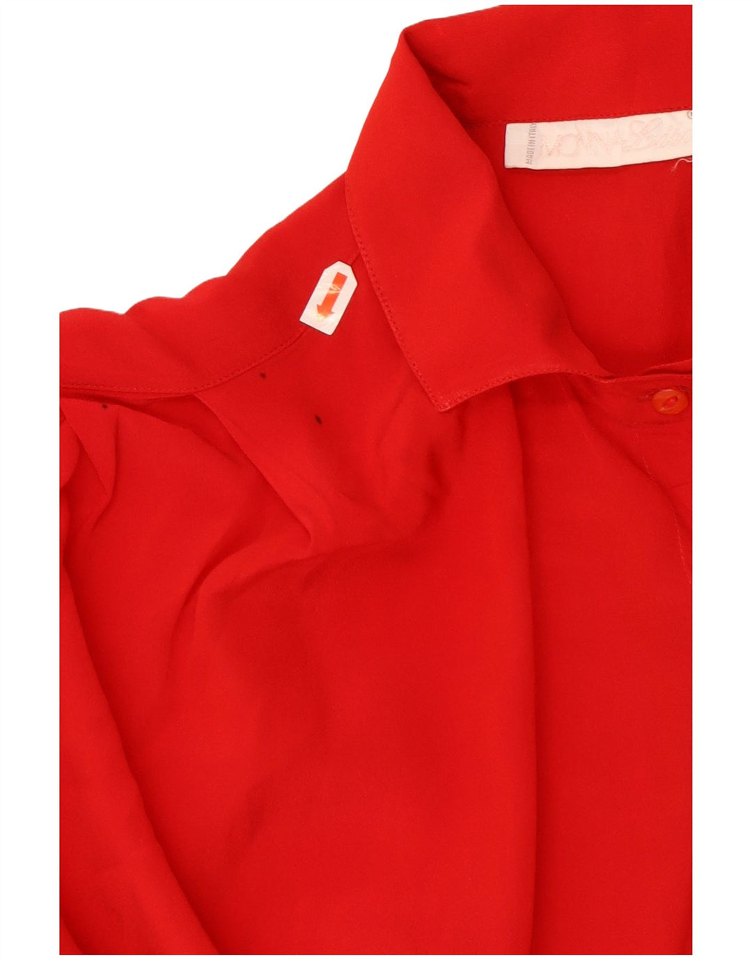 Bluză Cămașă Vintage Femei IT 46 Large Red