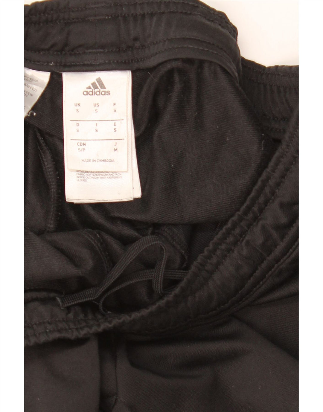 Pantaloni de trening Adidas pentru bărbați, poliester negru mic