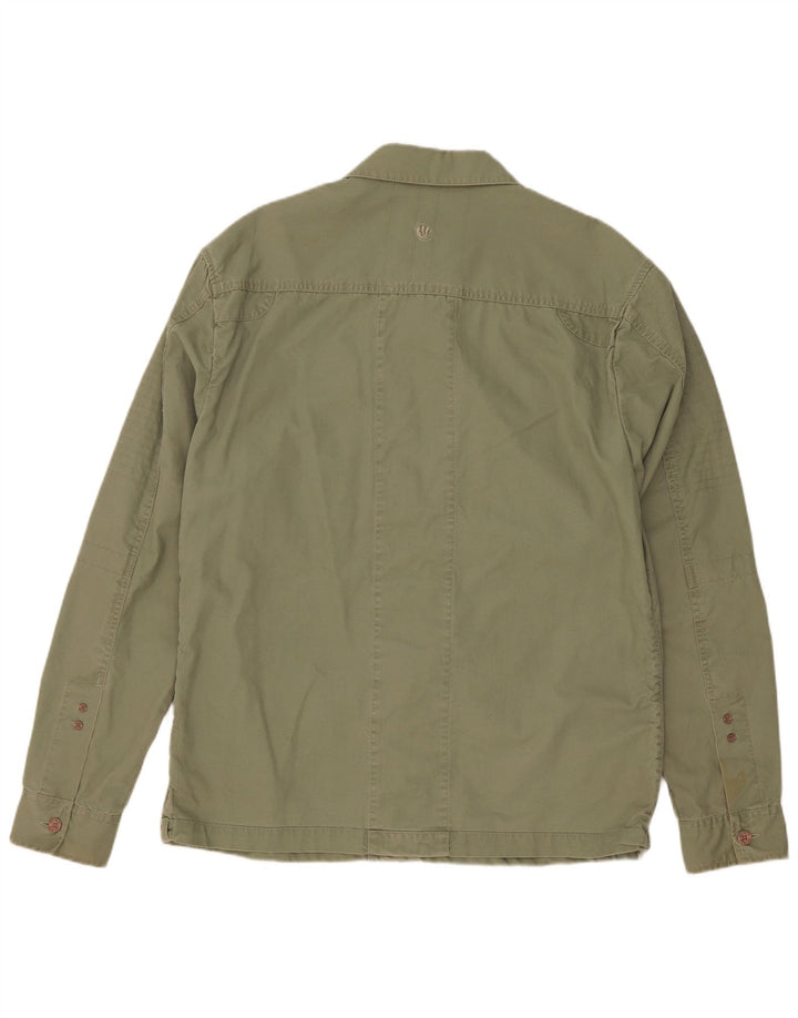 Fat Face Mens Utility Jacket UK 38 Medium Khaki Bumbac