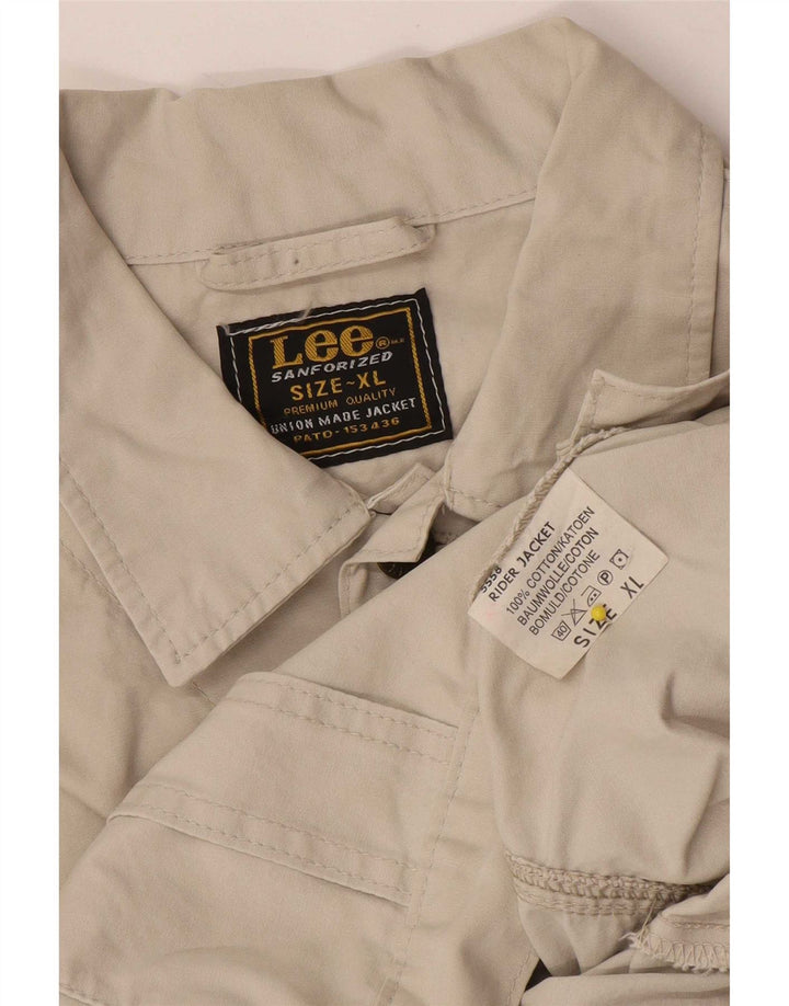 Jachetă bomber pentru bărbați Lee UK 42 XL bumbac bej