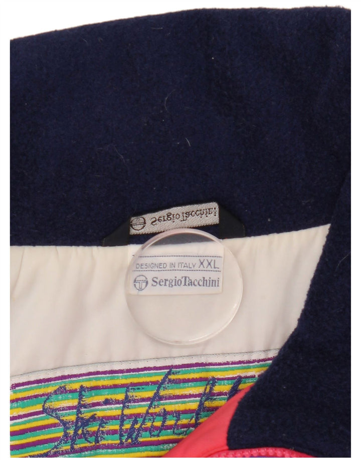 Jachetă de schi Sergio Tacchini pentru bărbați UK 44 2XL Roșu Poliamidă color bloc
