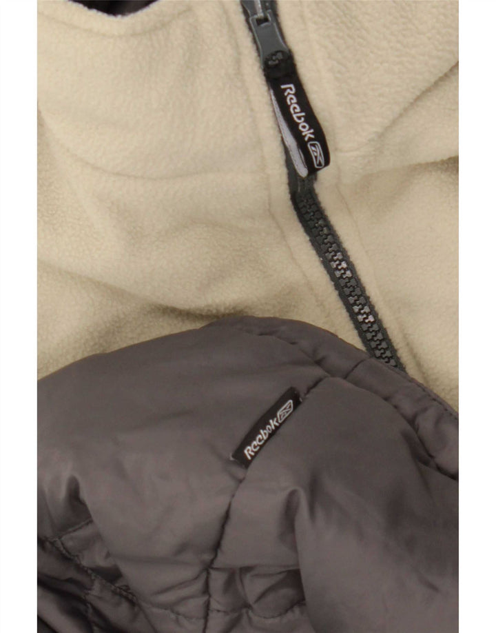 Gilet Reebok pentru femei Reversibil Padded UK 14 Large Gri