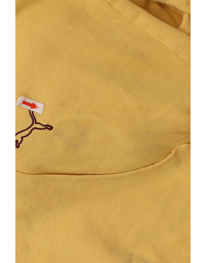 Pulover pentru bărbați Puma Graphic Hoodie, bumbac galben mediu