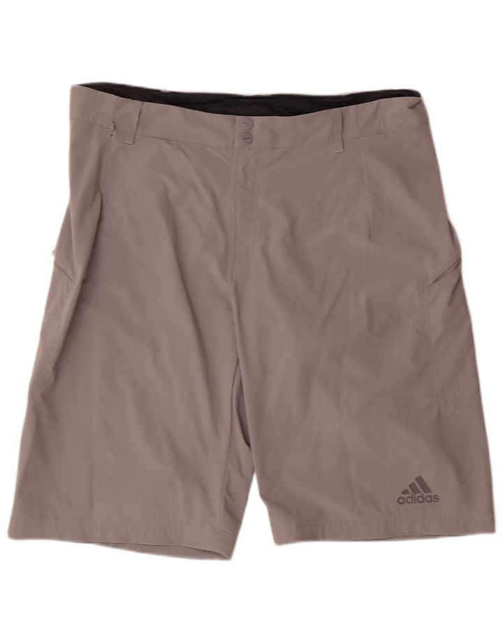 Pantaloni scurți casual pentru bărbați ADIDAS W38 XL nailon gri