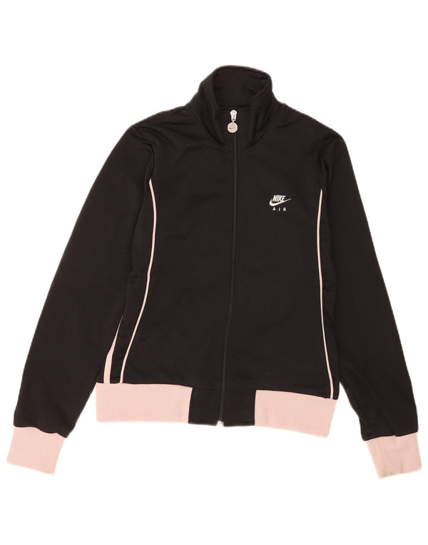 Jachetă de top pentru trening Nike Air pentru femei UK 8/10 Mic, poliester, negru