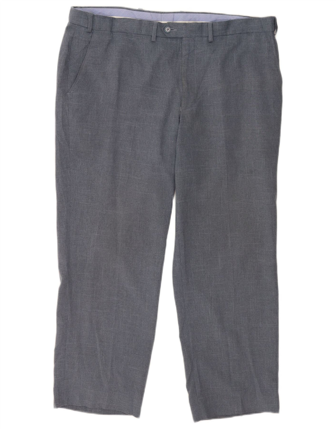 Pantaloni de costum pentru bărbați Marks & Spencer, cu ajustare normală, L40 L29, poliester bleumarin