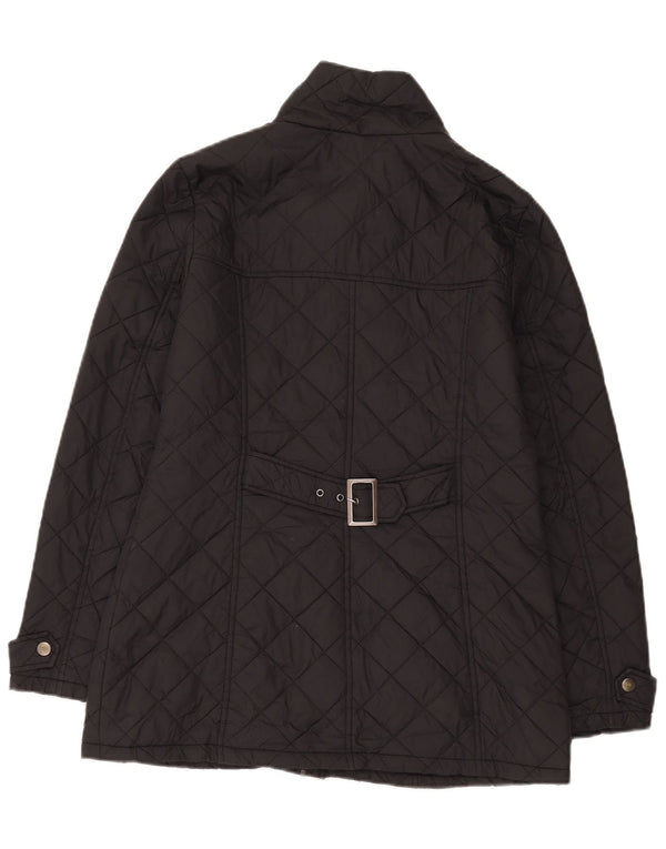 Jachetă matlasată pentru femei Laura Ashley UK 14, mare, neagră, poliamidă