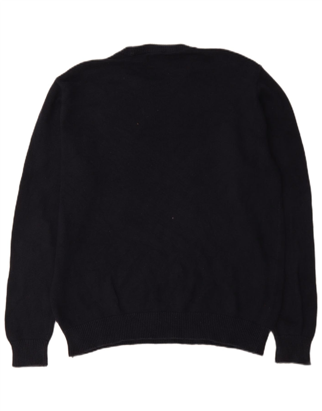 Pulover Chaps pentru bărbați cu gât roșu XL, bumbac negru