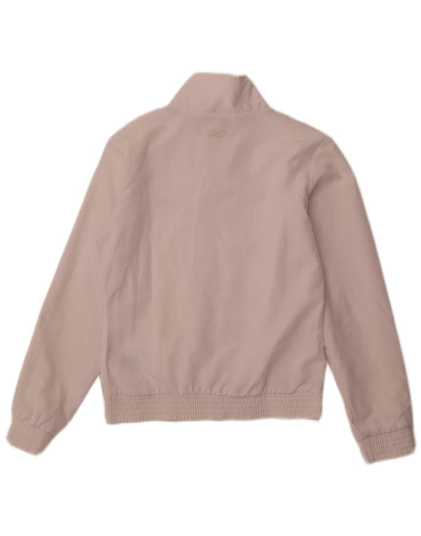 REEBOK Womens Tracksuit Top Jacket UK 12 Medium White Polyester