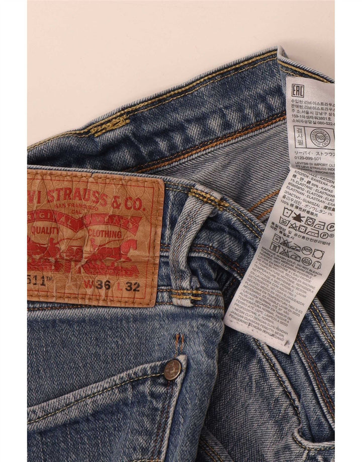 Blugi Levi's 511 Slim pentru femei W36 L29 Bumbac albastru