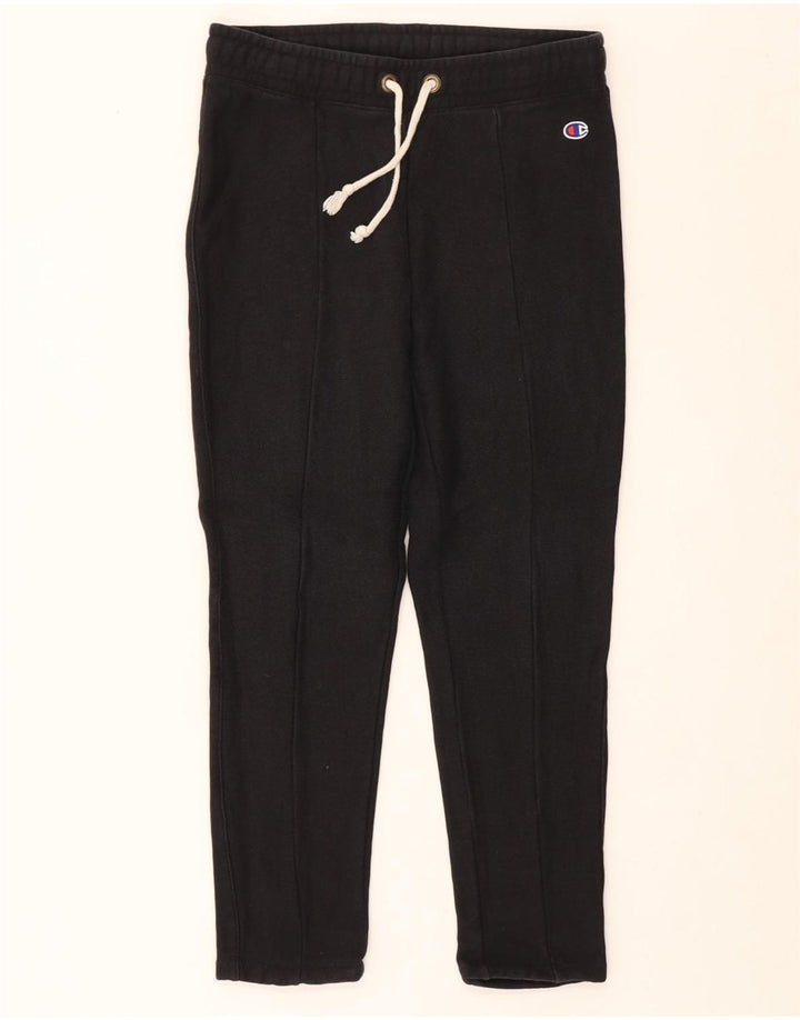CHAMPION Womens Capri Tracksuit Trousers UK 14 Medium  Black Cotton Vintage Champion and Second-Hand Champion from Messina Hembry 