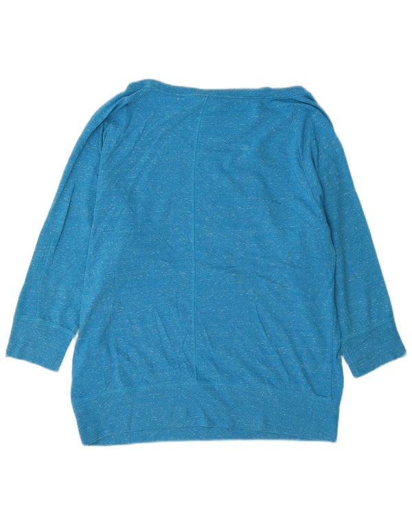 Pulover Nike pentru femei cu mâneci 3/4 cu grafică, UK 16, mare, albastru, pete