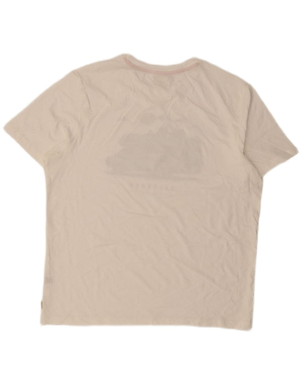 Tricou grafic pentru bărbați Saltrock Top XL Bumbac alb