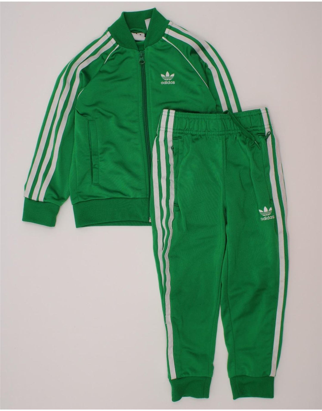 Trening complet pentru băieți Adidas 4-5 ani poliester verde