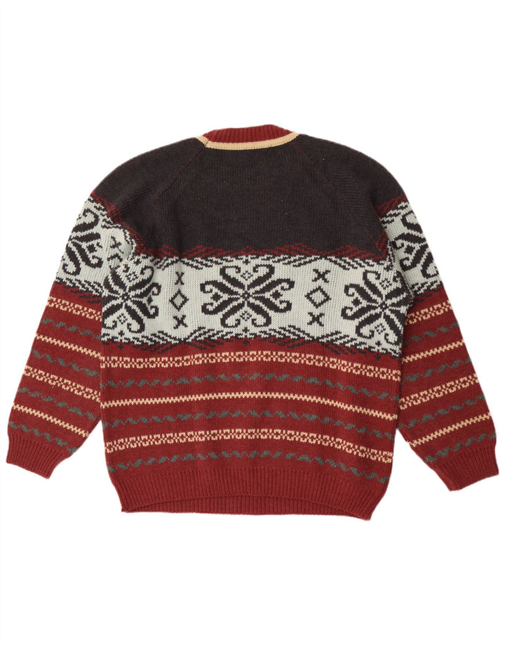 Pulover Lemon pentru bărbați, cu gât turnut, XL, multicolor, din lână Fair Isle