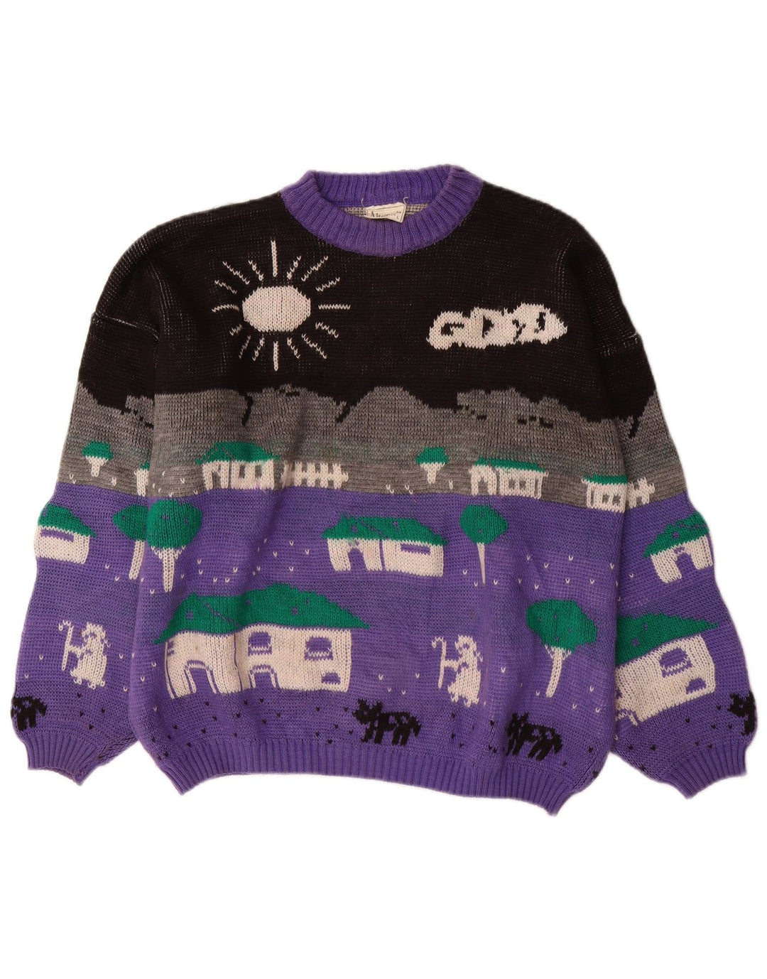 ALTA MODA Pulover cu gât roșu pentru femei UK 16, mare, violet