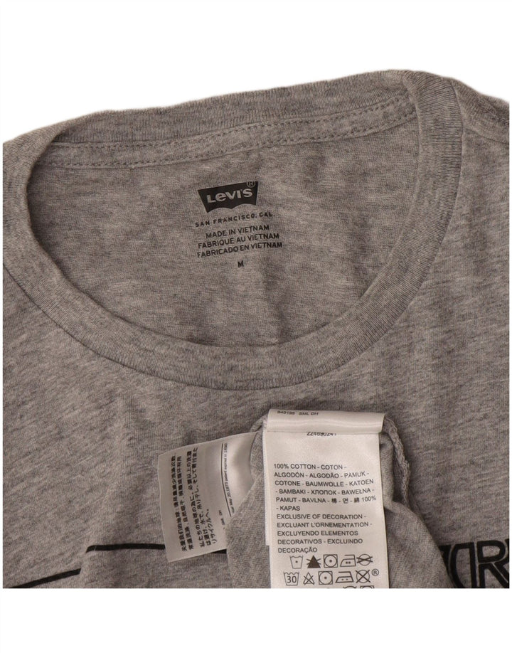 Tricou grafic pentru bărbați Levi's Top din bumbac gri mediu